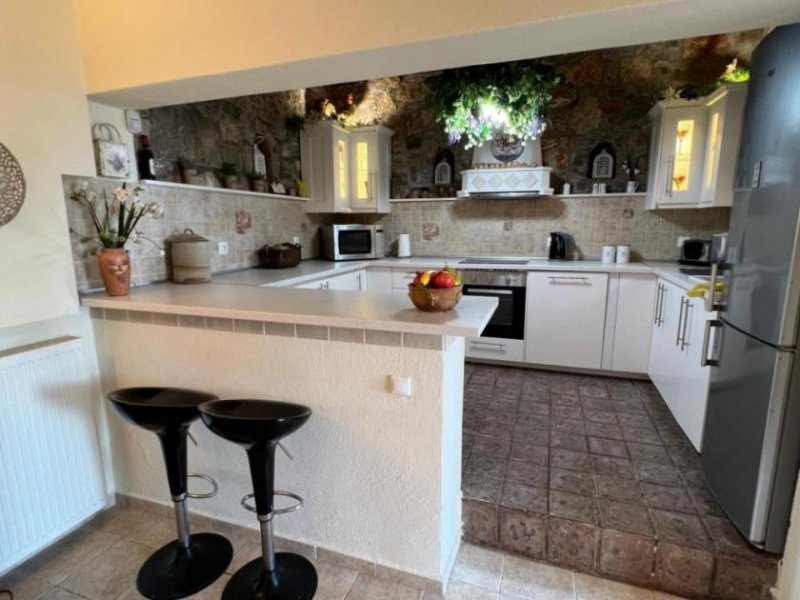 Epano Elounda MIT VIDEO! Kreta, Epano Elounda: Exquisite Villa am Hang mit Pool und Meerblick über die Bucht zu verkaufen Haus kaufen